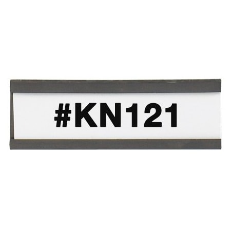 Bsc Preferred 1 x 3'' Magnetic C-Channel Cardholders, 25PK BUY00019265